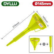 Воронка пластмассовая разборная D-135мм с гибким носиком  ...DYLLU DTUF1302