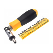 Отвертка реверсивная с шарниром со вставками 1/4" 15пред  ...Энкор 19861