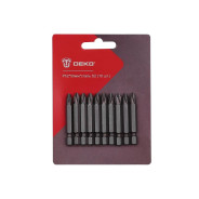 Набор профессиональных бит DEKO PH2 50мм сталь S2 (10 шт.)Deko 065-0768