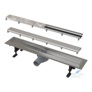 Водоотводящий желоб с двойной решеткой  Alcaplast APZ13-DOUBLE-750