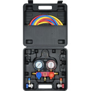 Набор с манометрами низкого и высокого давления для обслуживания систем кондиционирования  ...YATO YT-72990