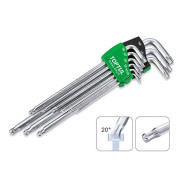 Набор ключей Torx T10-Т50 9шт длинных, с отверстием и шариком  ...Toptul GAAL0928