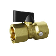 Кран шаровый для манометра 1/2" вн.-вн., флажок,  LD LD.44.516.1.15