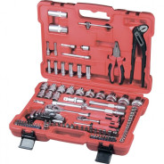 Набор слесарно-монтажный с квадратами 1/4", 1/2" и 5/16", 117 предм.  ...Matrix 13587