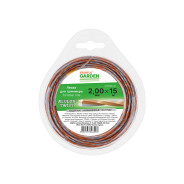 Леска ф 2.0 mm x 15 м витой квадрат сеч. ALULON TWIST  GARDEN  STARTUL ST6069-20