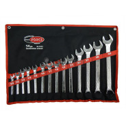 Набор ключей комбинированных 14пр. (10,12-19,21,24,27,30,32мм) на полотне  P...Rock FORCE RF-5141