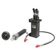 Цилиндр гидравлический для пресса 20т в комплекте со станцией гидравлической и манометром  ...Rock FORCE RF-0100-3W