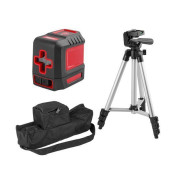 Нивелир лазерный LL 0210-1 со штативом в кор. (проекция: крест с фиксацией. до 15 м. +/- 0.4 mm/м. р...WORTEX 1605302