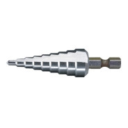Сверло ступенчатое по металлу HSS с прямым желобком, 4-12x65, 1/4"  ...MAKITA D-40082