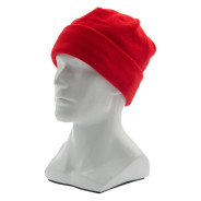 Шапка с отворотом из флиса для взрослых, размер: 58-59, красная  ...Сибртех 68831