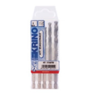 Сверла по металлу из быстрорежущей стали HSS-G 3-4-5-6-8mm 1/4" набор 5пр.  ...Krino 1068700