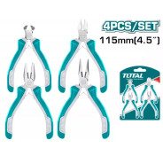 Набор шарнирно-губцевого мини инструмента   (4 шт)TOTAL THT1K0404