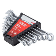 Набор ключей комбинированных, 8 - 19 mm, 8 шт., CrV, матовый хром  ...Matrix 15406