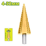 Сверло ступенчатое 4-32 мм  DYLLU DTJD1403