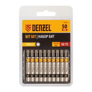 Набор бит TORX 25х50, сталь S2, шестигранный профиль, 10 шт.  DENZEL 11670