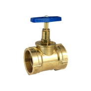 Кран вентильный 1" внутренняя-внутренняя резьба PN1.6 МПа, 15Б3р, 70°С  ...Цветлит ЦРБ0104