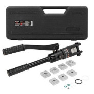 Инструмент гидравлический обжимной для кабелей 7т(ход штока-15,5мм, сечение 10-120мм2, адаптеры-10,1...FORCEKRAFT FK-Y120A