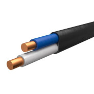 Кабель ВВГ-Пнг(A) 2х1,5 (бухта 200м) (черный, ГОСТ 16442-80)  БелРосКабель 4814918066234