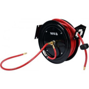 Шланг ПВХ пневматический с фитингами на катушке d9.5ммх15м 2.0MPa  ...YATO YT-24250