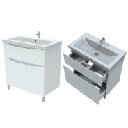 Тумба под умывальник 80 Латтэ (ящики 1/3, 2/3)  АВН 41.38(1)