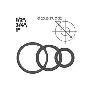 Набор сантехнических колец для американок 1/2", 3/4", 1" (2+2+2 шт.),  ...AV Engineering AVECA-0009