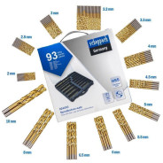 Сверла по металлу, набор 93пр. 2-10мм  Scheppach SCH-924U93