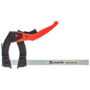 Струбцина реечная быстрозажимная, пл. корпус, рыч. храп. мех., 200х90х290 mm, штанга 5х20mm  ...Matrix 20736