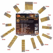 Сверла по металлу, набор 93пр. 2-10мм  FORSTIME FT-924U93