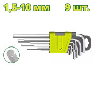 Набор ключей шестигранных 1,5-10 мм   (9 шт.)DYLLU DTHK1291