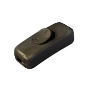 Выключатель на шнур 6А 250В черный (однополюсный)  BYLECTRICA ВШ116-003ч