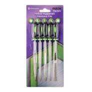 Набор надфилей разнопрофильных, 5 пр.(3х160mm; круглый, полукруглый, плоский, треугольный)  ...Помощник P007K