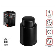 Вакуумная пробка для вина, чёрная, 4.7х7.2 см, CHEF  PERFECTO LINEA 39-477200