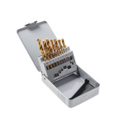 Набор сверл по металлу 1-10мм, Р6М5 TIN, 19шт,  Томский инструмент НС-21И