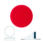 Губка полировочная красная  Гамматест GTT4095