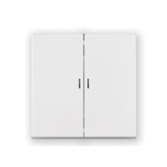 Выключатель 2 клав. (cкрытый, узел, 10А) со световой индикацией белый, Carre  ...BYLECTRICA С5 10-3608
