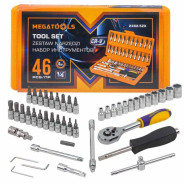 Набор инструментов 46пр, 1/4" ( 6гр.)  MEGATOOLS MT-2462-5ZX