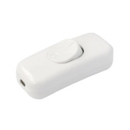 Выключатель на шнур 6А 250В белый (однополюсный)  BYLECTRICA ВШ116-003