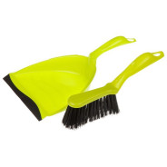Щетка-сметка и совок, Solid, салатовый  PERFECTO LINEA 43-322065