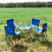 Стол складной со стульями для кемпинга  KINGTUL KT-SP-118D