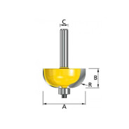 Фреза с подшипником 22,22х12,7х8х32х2Т,  MAKITA D-11461