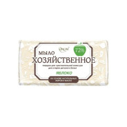 Мыло хозяйственное для чувствительной кожи "Яблоко", 72%, 200г (флоу-пак) (для стирки детс...LINOM 4814183002418