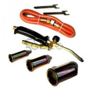 Горелка газовая c насадками 25, 35, 50mm + шланг 1.5м  GEKO G20015