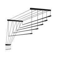 Сушилка для белья потолочная алюминиевая 1.8 м, 5 стержней, BLACK STYLE  ...PERFECTO LINEA 36-003867