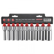 1/2 Набор 6-гр. головок 10пр. 7/16"-15/16", FORCE Force 4106DS