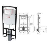 Скрытая система инсталляции для сухой установки Sadroмodul  ...Alcaplast AM1101/1200