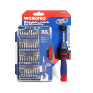 Отвертка с набором бит, 59 пр  WORKPRO GSCI-1614