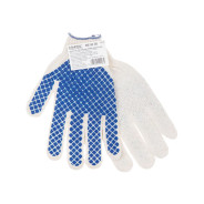Перчатки х/б с ПВХ покрытием (обливная ладонь) 7.5класс (шахматный облив)  ...STARTUL ST7194