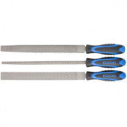 Набор напильников 200 mm, 3шт., двухкомпонентная рукоятка  ...Барс 15852