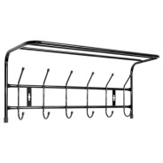 Вешалка настенная металлическая с полкой (605х265х245 mm)  NIKA ВП6