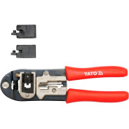 Пресс-клещи для обжима и зачистки кабеля (RJ45, RJ11, RJ12, RJ22)  ...YATO YT-2244